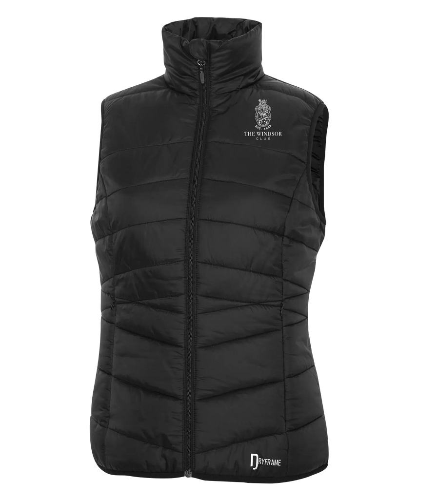 The Windsor Club Ladies Dry Tech Insulated Vest with Embroidered Logo