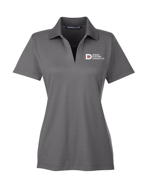 Design Systems Canada Ladies Plaited Polo