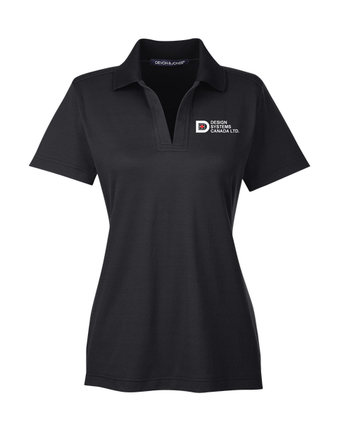 Design Systems Canada Ladies Plaited Polo