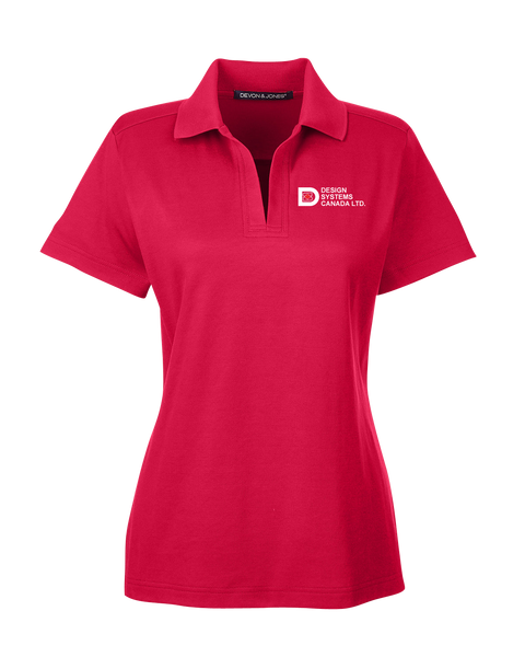 Design Systems Canada Ladies Plaited Polo