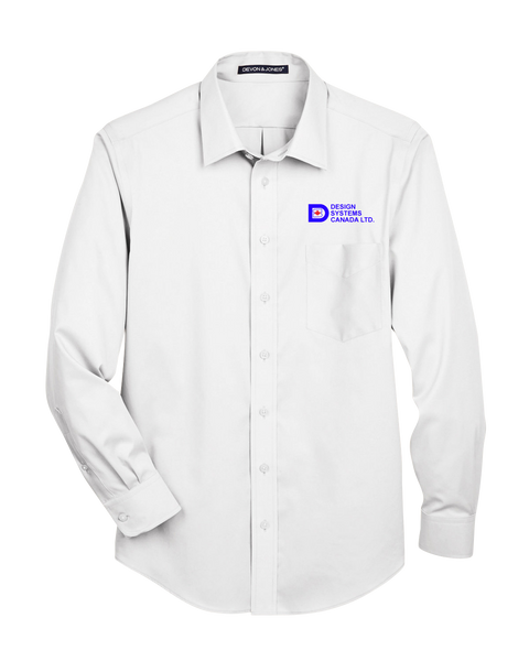 Design Systems Canada Solid Stretch Twill Dress Shirt