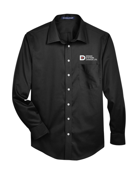 Design Systems Canada Solid Stretch Twill Dress Shirt