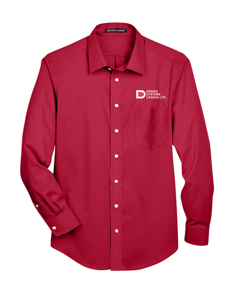 Design Systems Canada Solid Stretch Twill Dress Shirt