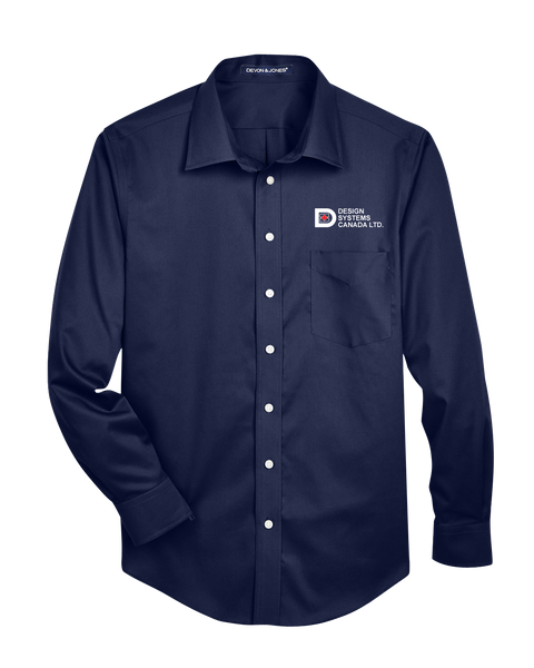 Design Systems Canada Solid Stretch Twill Dress Shirt