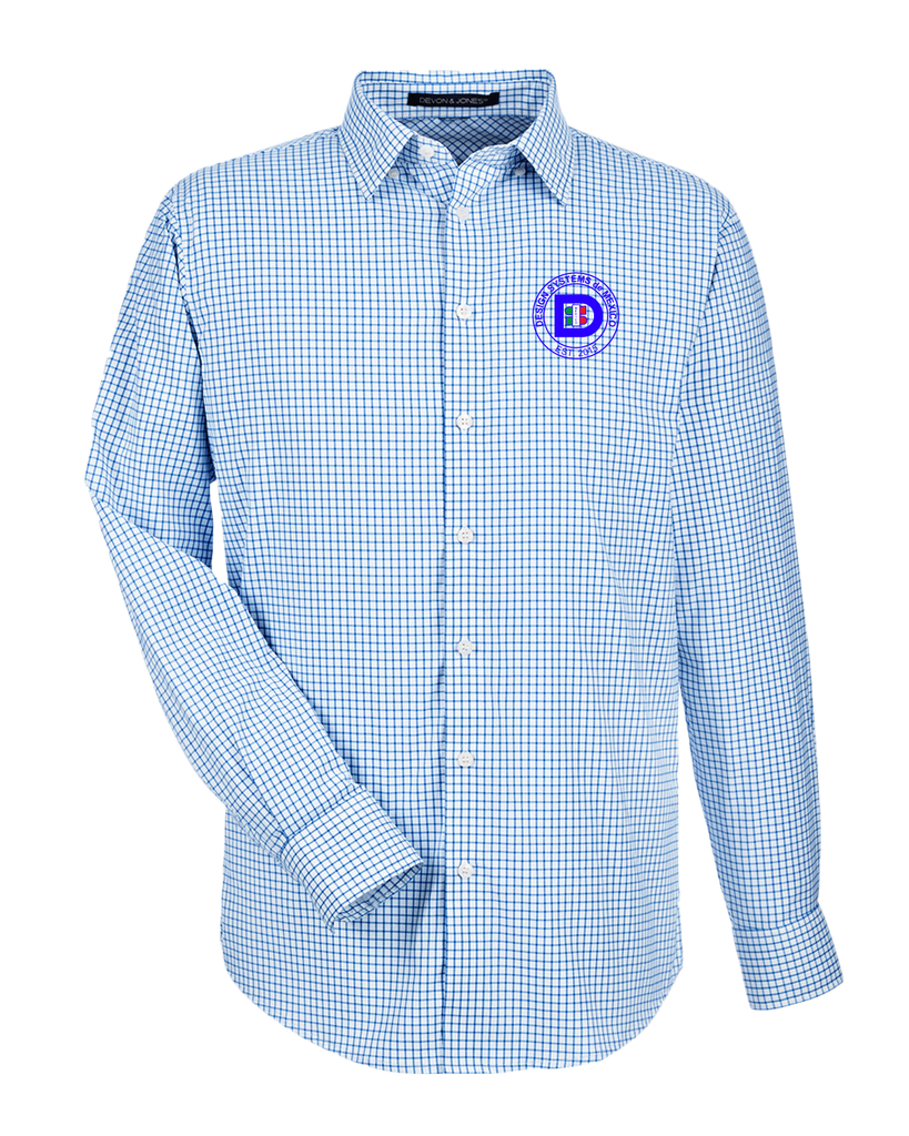 Design Systems de Mexico Badge Performance Micro Windowpane Shirt