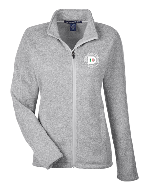 Design Systems de Mexico Badge Ladies Bristol Sweater Fleece Quarter-Zip