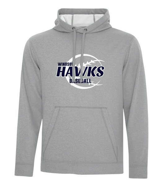 Hawks Baseball Adult Dri-Fit Hoodie With Printed Logo