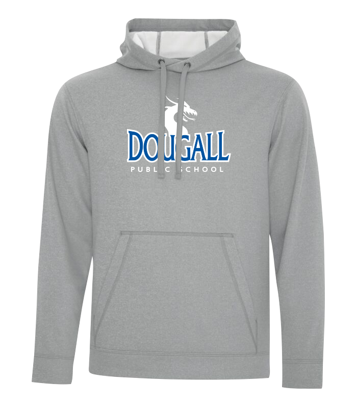Dougall Staff Adult Dri-Fit Hoodie With Embroidered Logo