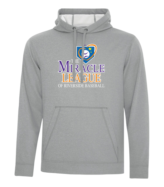 The Miracle League Adult Dri-Fit Hoodie With Embroidered Logo