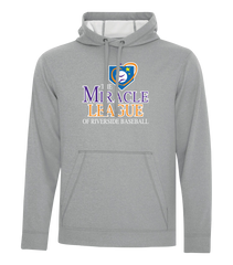 The Miracle League Adult Dri-Fit Hoodie With Printed Logo