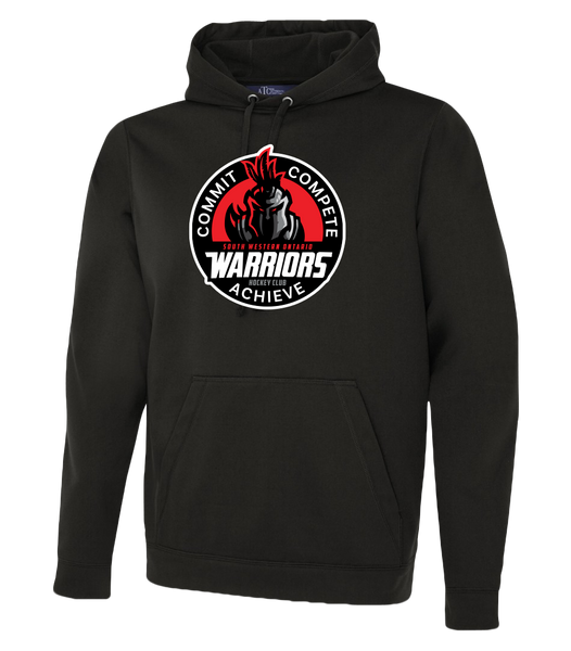 SWO Warriors Badge Adult Dri-Fit Hoodie With Printed Logo