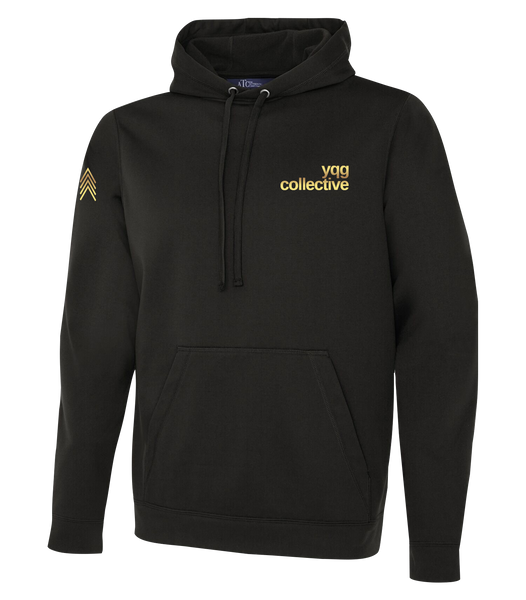 YQG Collective Adult Dri-Fit Hoodie with Gold Printed Logo