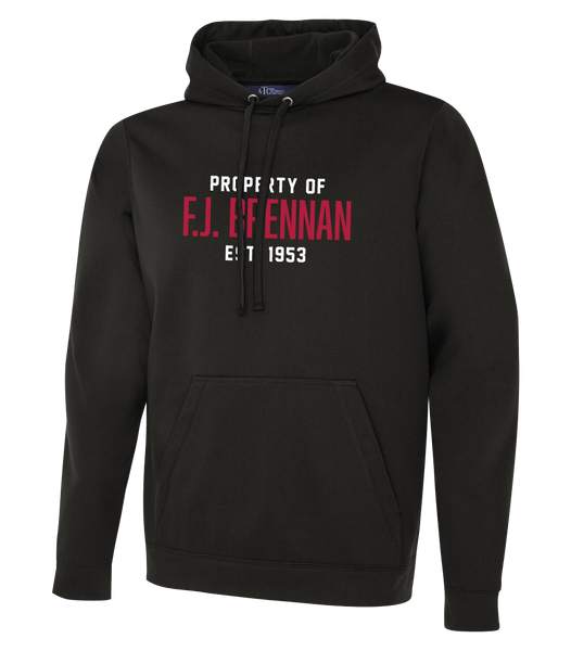 Property of F.J. Brennan Adult Dri-Fit Hoodie With Printed Logo