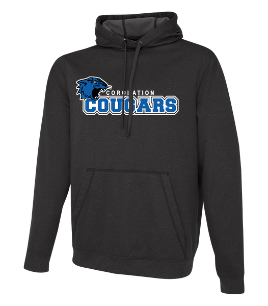 Coronation Cougars Staff Adult Dri-Fit Hoodie With Embroidered Logo