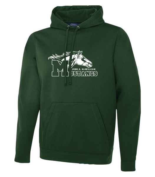 Mustang Staff Adult Dri-Fit Hoodie With Printed Logo