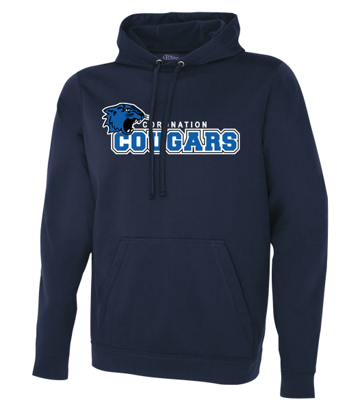 Coronation Cougars Staff Adult Dri-Fit Hoodie With Embroidered Logo