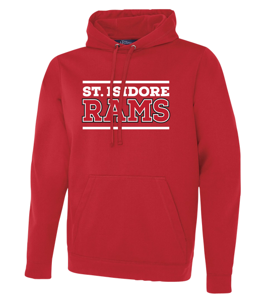 St. Isidore Rams Adult Dri-Fit Hoodie With Printed logo