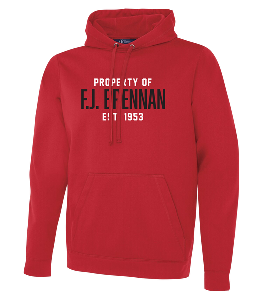 Property of F.J. Brennan Adult Dri-Fit Hoodie With Printed Logo