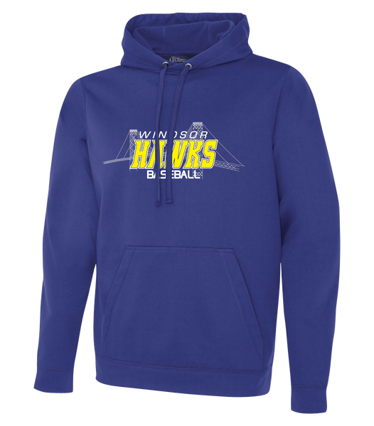 Windsor Hawks Baseball Adult Dri-Fit Hoodie With Printed Logo