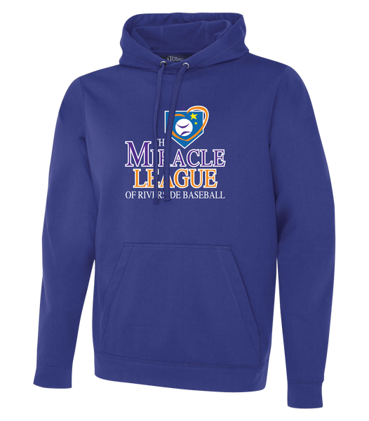 The Miracle League Adult Dri-Fit Hoodie With Printed Logo