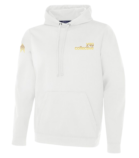 YQG Collective Adult Dri-Fit Hoodie with Gold Printed Logo