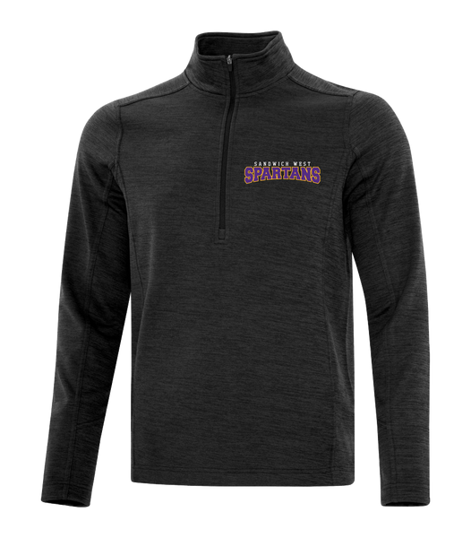 Spartans Staff Adult Vintage 1/2 Zip Sweatshirt with Embroidered Logo