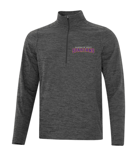 Spartans Staff Adult Vintage 1/2 Zip Sweatshirt with Embroidered Logo