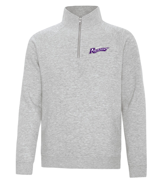 Roseville Ravens Staff Adult Vintage 1/4 Zip Sweatshirt with Embroidered Logo