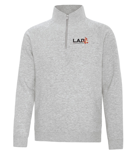LAD Adult Vintage 1/4 Zip Sweatshirt with Embroidered Logo