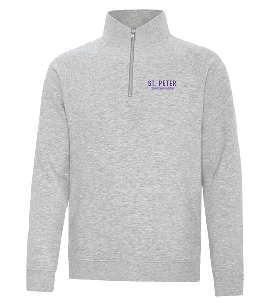 St. Peter Adult Vintage 1/4 Zip Sweatshirt with Embroidered Logo