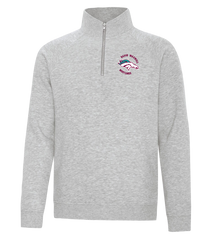 David Maxwell Mustangs Staff Adult Vintage 1/4 Zip Sweatshirt with Embroidered Logo