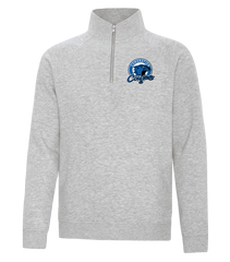 Coronation Cougars Staff Adult Vintage 1/4 Zip Sweatshirt with Embroidered Logo