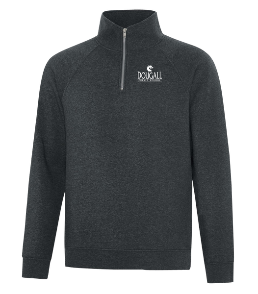 Dougall Adult Vintage 1/4 Zip Sweatshirt with Embroidered Logo