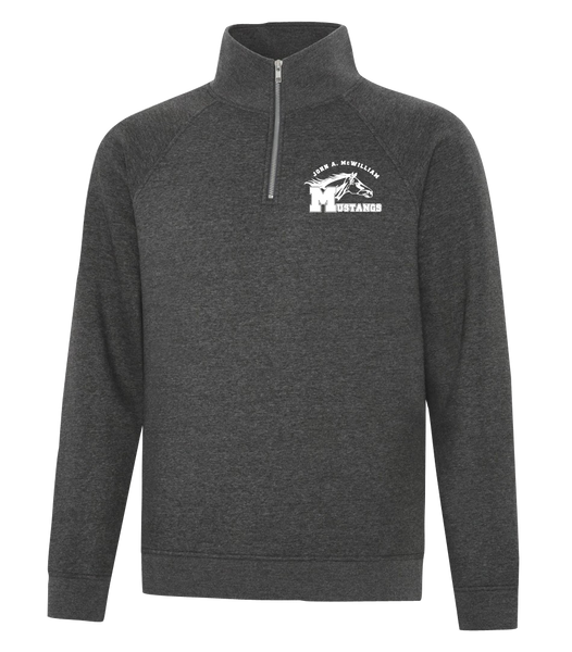 John A. McWilliam Staff Adult Vintage 1/4 Zip Sweatshirt with Embroidered Logo