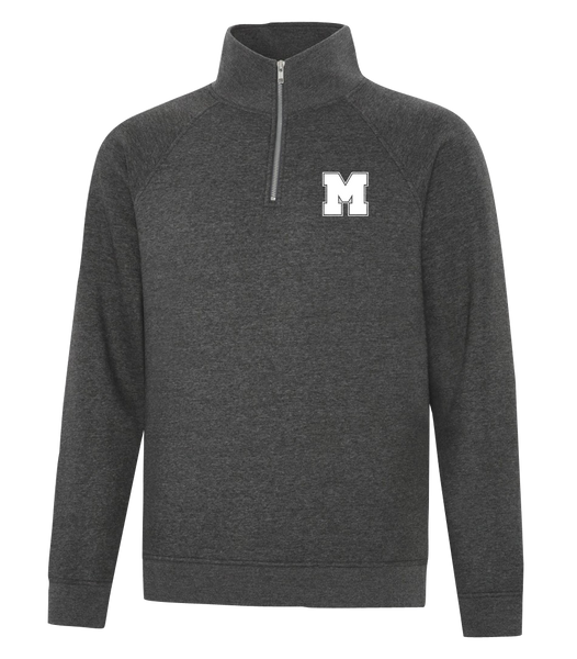 Mustang Staff Adult Vintage 1/4 Zip Sweatshirt with Embroidered Logo