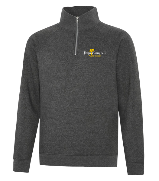 John Campbell Staff Adult Vintage 1/4 Zip Sweatshirt with Embroidered Logo