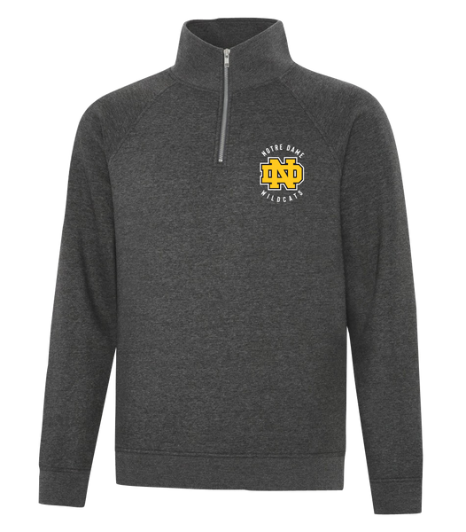 Wildcats Staff Adult Vintage 1/4 Zip Sweatshirt with Embroidered Logo