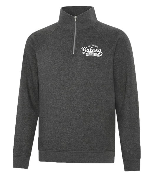 Galaxy Staff Adult Vintage 1/4 Zip Sweatshirt with Embroidered Logo