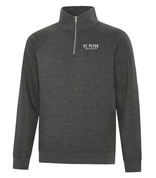 St. Peter Adult Vintage 1/4 Zip Sweatshirt with Embroidered Logo