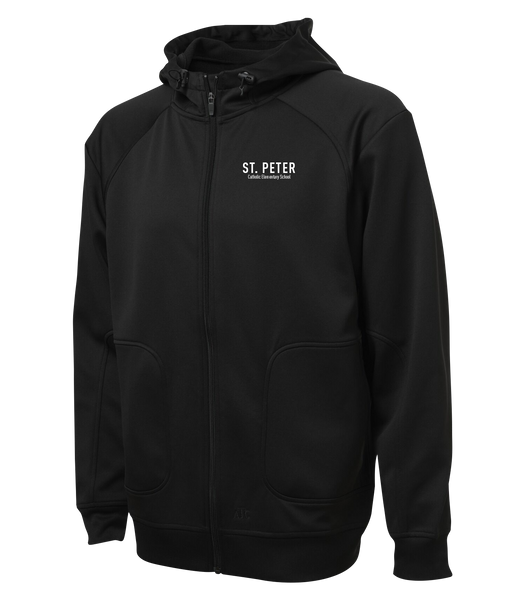 St. Peter Adult Hooded Yoga jacket with Embroidered Logo