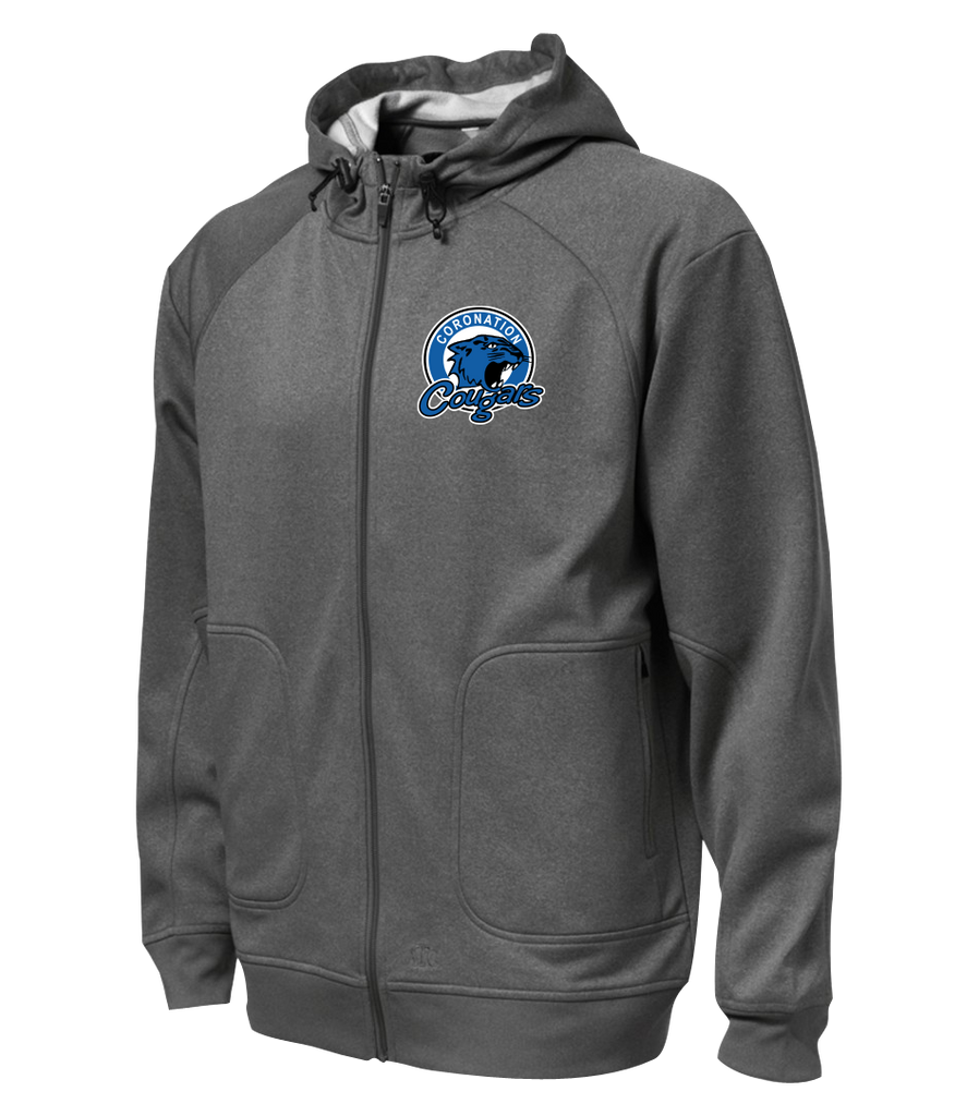 Coronation Cougars Staff Adult Hooded Yoga jacket with Embroidered Logo