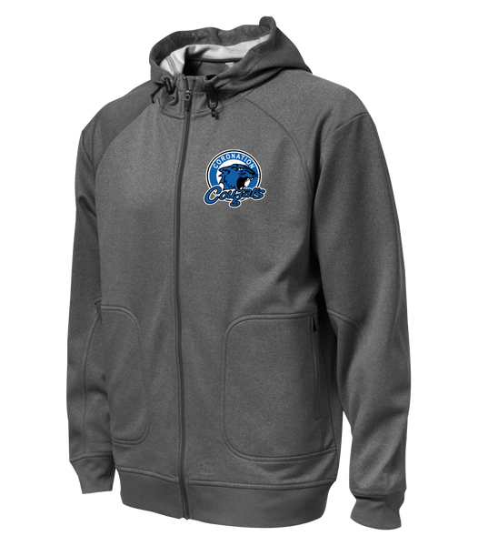 Cougars Staff Adult Hooded Yoga jacket with Embroidered Logo