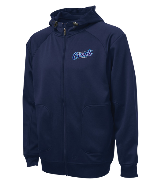 Comets Adult Hooded Yoga jacket with Embroidered Logo
