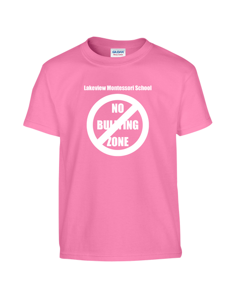 Lakeview Anti-Bullying Youth Soft Touch Short Sleeve with Printed Logo