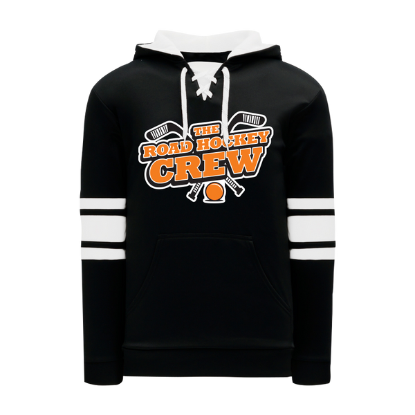 The Road Hockey Crew Youth Stripe Lace Hoodie with Full Colour Logo