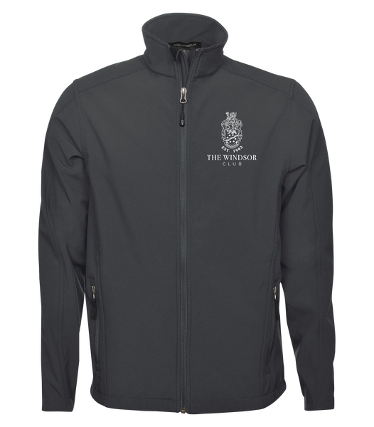 The Windsor Club Adult Everyday Soft Shell Jacket with Embroidered Logo