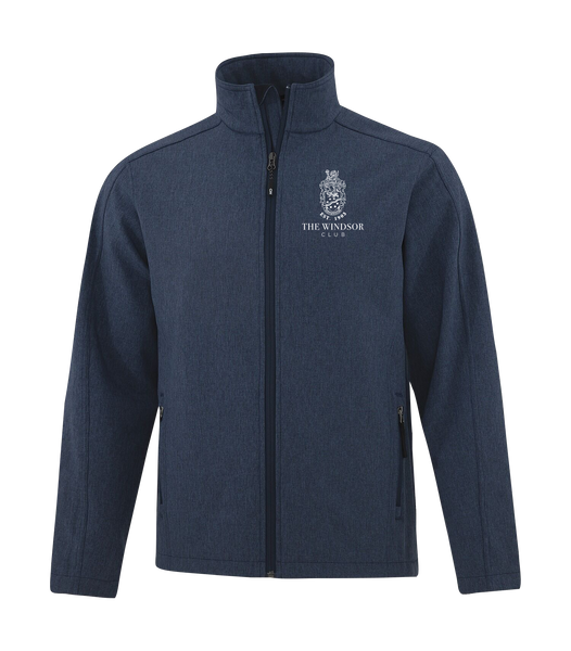 The Windsor Club Adult Everyday Soft Shell Jacket with Embroidered Logo