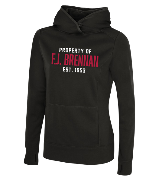 Property of F.J. Brennan Ladies Dri-Fit Sweatshirt with Printed Logo