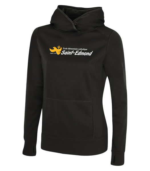 Saint-Edmond Ladies Dri-Fit Sweatshirt with Printed Logo