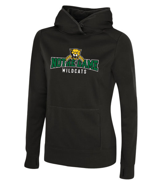 Wildcats Staff Ladies Dri-Fit Hoodie With Embroidered logo